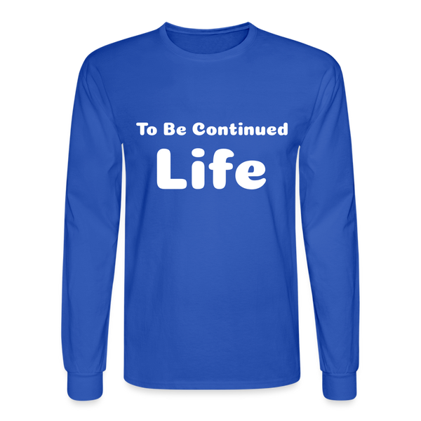 Men's Long Sleeve T-Shirt - royal blue