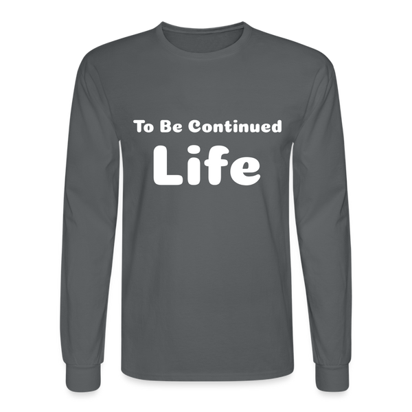 Men's Long Sleeve T-Shirt - charcoal