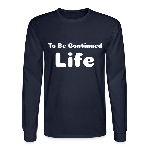 Men's Long Sleeve T-Shirt - navy