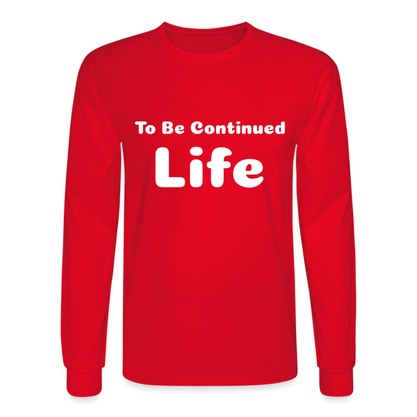 Men's Long Sleeve T-Shirt - red