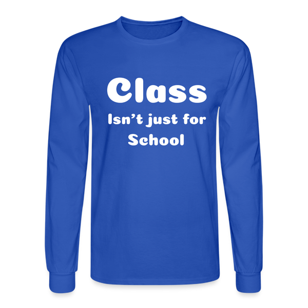 Men's Long Sleeve T-Shirt - royal blue