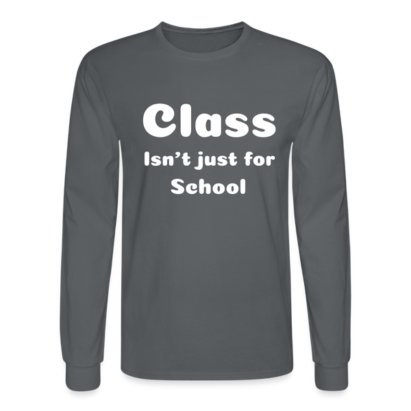 Men's Long Sleeve T-Shirt - charcoal