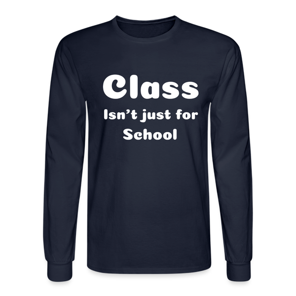 Men's Long Sleeve T-Shirt - navy