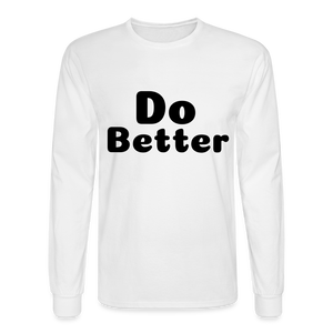 Men's Long Sleeve T-Shirt - white