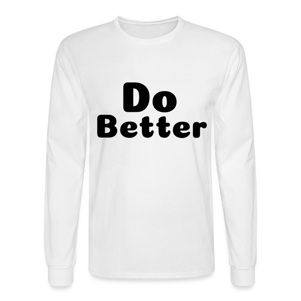 Men's Long Sleeve T-Shirt - white