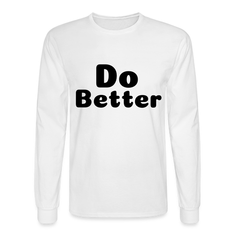 Men's Long Sleeve T-Shirt - white