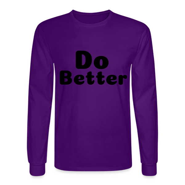 Men's Long Sleeve T-Shirt - purple