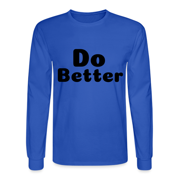 Men's Long Sleeve T-Shirt - royal blue