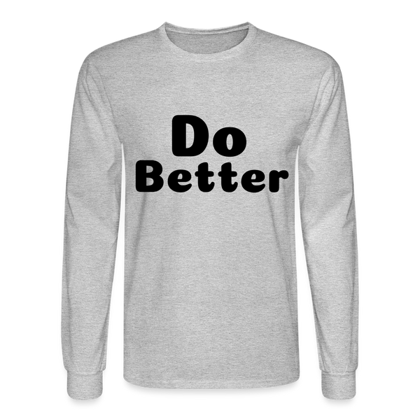 Men's Long Sleeve T-Shirt - heather gray