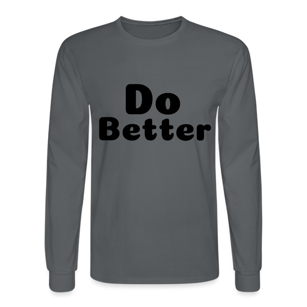 Men's Long Sleeve T-Shirt - charcoal