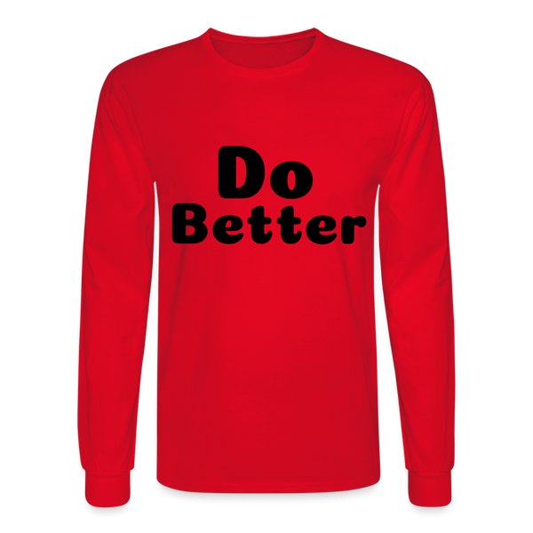 Men's Long Sleeve T-Shirt - red