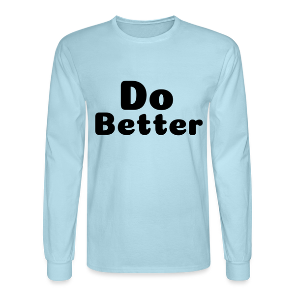 Men's Long Sleeve T-Shirt - powder blue