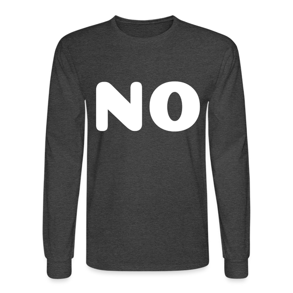 Men's Long Sleeve T-Shirt - heather black