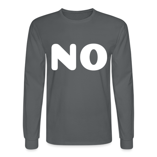 Men's Long Sleeve T-Shirt - charcoal