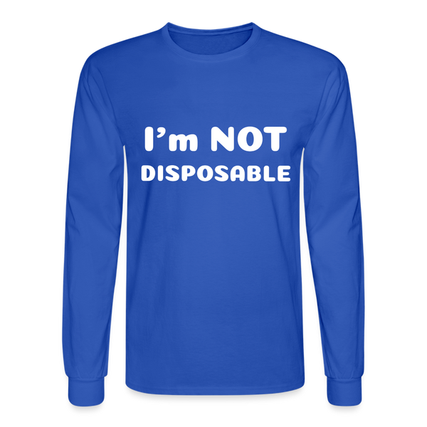 Men's Long Sleeve T-Shirt - royal blue