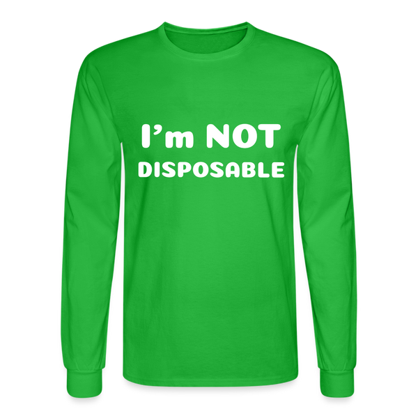 Men's Long Sleeve T-Shirt - bright green