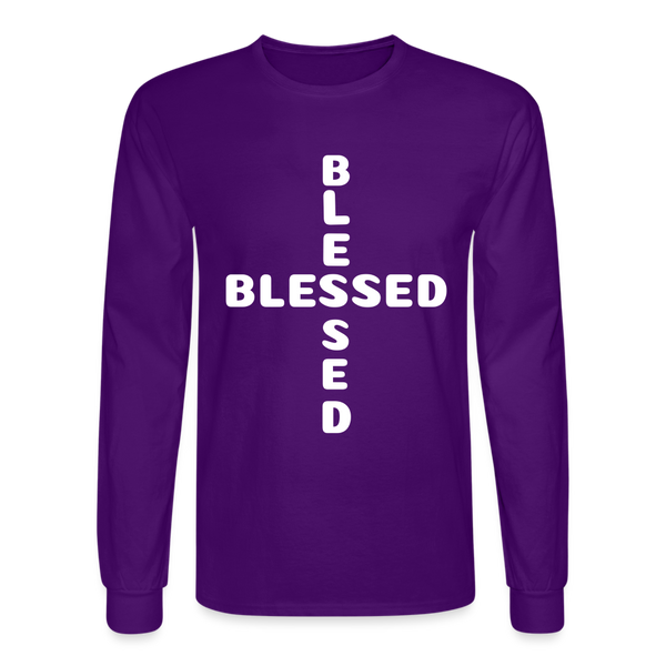 Men's Long Sleeve T-Shirt - purple