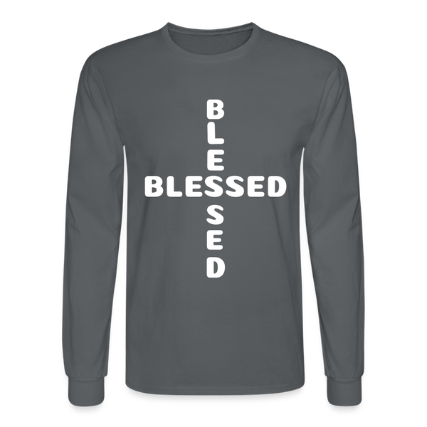 Men's Long Sleeve T-Shirt - charcoal